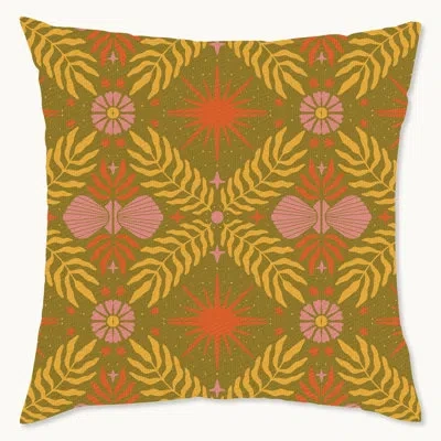 Wynwood Studio Floral Polyester Pillow Cover In Yellow;pink;orange