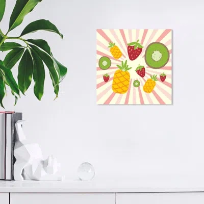 Wynwood Studio Fruits Pop On Canvas By  Graphic Art In Green;pink