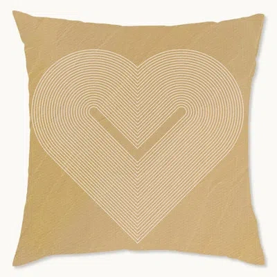 Wynwood Studio Geometric Polyester Indoor/outdoor Throw Pillow In Brown;white
