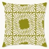 Wynwood Studio Geometric Polyester Throw Pillow In Green