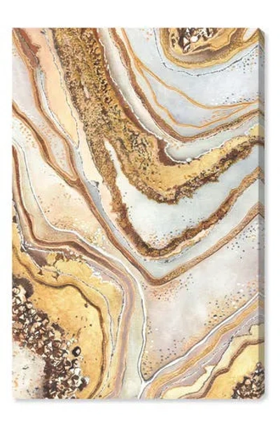 Wynwood Studio Golden Lines Canvas Wall Art