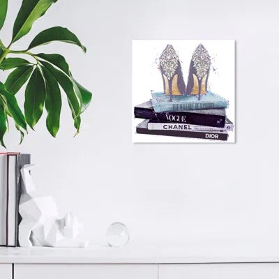 Wynwood Studio Her Favorite Lavender Shoes By Oliver Gal - Wrapped Canvas Graphic Art In Black;purple