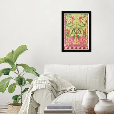 Wynwood Studio Jungle Tapestry Ii In Black Framed