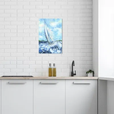 Wynwood Studio Lost Sunset - Doll Memories On Canvas By  Graphic Art In Blue;white