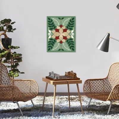 Wynwood Studio Merry Christmas Power Poster In Green;red;gold
