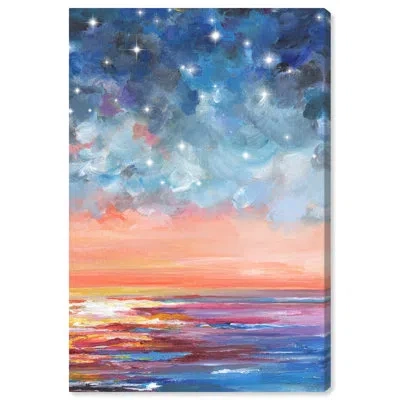 Wynwood Studio Night Stars Ii On Canvas By  Graphic Art In Blue;orange