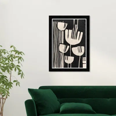 Wynwood Studio Noir Lillies In Black Framed