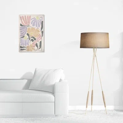 Wynwood Studio Pastel Floral On Canvas By  Print In Pink;purple