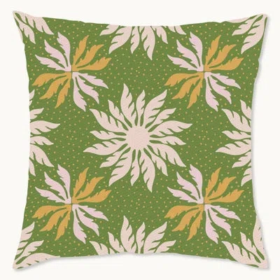 Wynwood Studio Polyester Indoor/outdoor Throw Pillow In Green;beige;yellow