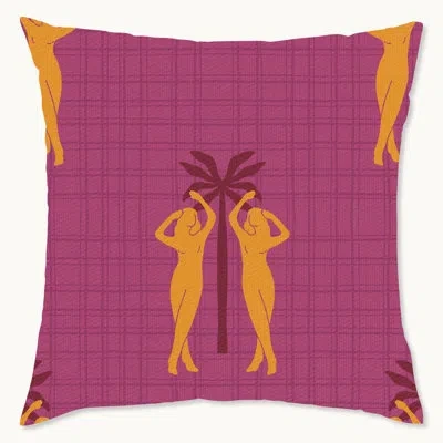 Wynwood Studio Polyester Pillow Cover In Red;orange
