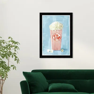 Wynwood Studio Popcorn Flora In Black Framed
