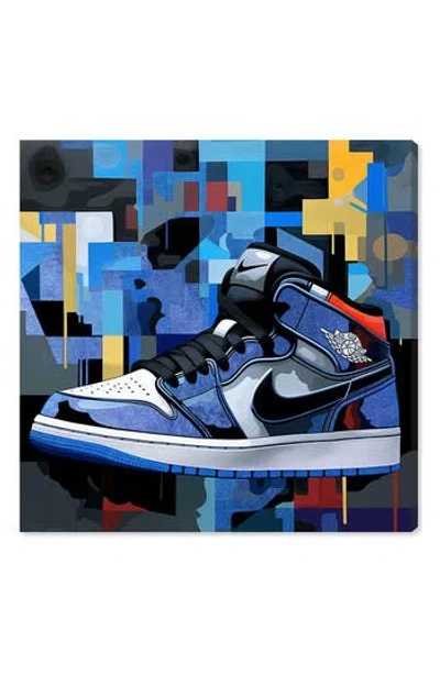 Wynwood Studio Primary Sneakers Canvas Wall Art In Blue