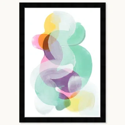 Wynwood Studio Prints Colorful Abstracts 15" X 21" In Black