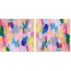 Wynwood Studio Set Of 2 Colorful Rhythm Canvas Wall Art In Blue