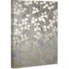 Wynwood Studio Silvery Gray Garden Canvas Wall Art In Silver