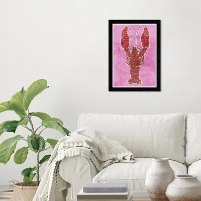 Wynwood Studio Spotted Lobster In Black Framed