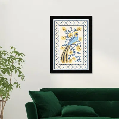 Wynwood Studio Tropical Avian Azul In Black Framed