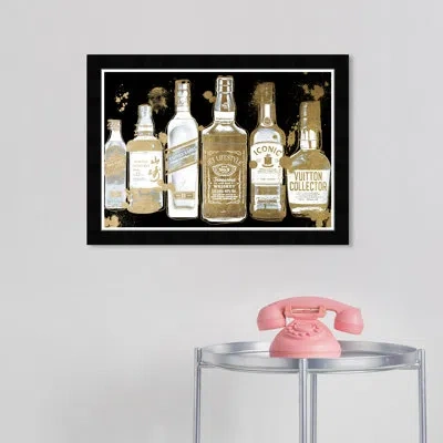 Wynwood Studio Vintage Collection Noir - Picture Frame Graphic Art In Black Framed