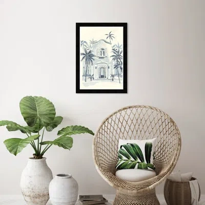 Wynwood Studio Watercolor Palm Front In Black Framed
