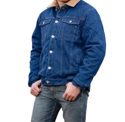 Wyoming Traders Men's Concealed Carry Denim Jacket In Blue