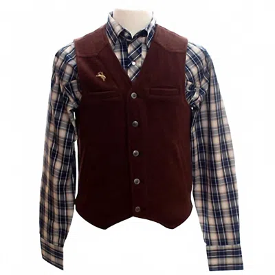 Wyoming Traders Men's Vest In Brown In Multi