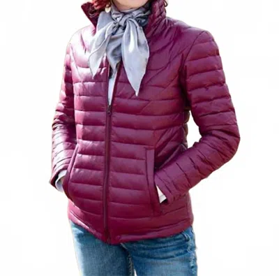 Wyoming Traders Stormy Down Coat Jacket In Plum In Burgundy
