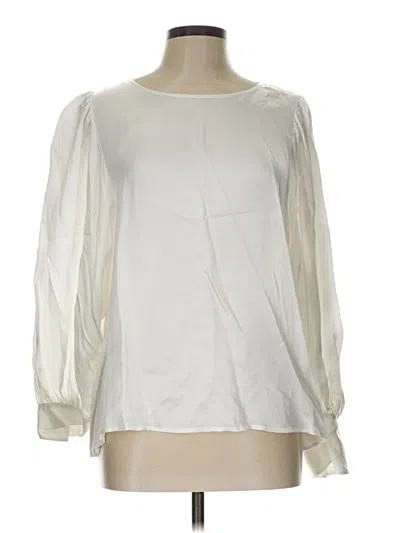 Pre-owned Wyse Long Sleeve Blouse In White