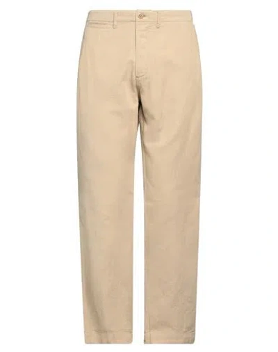 Wythe Man Pants Beige Size 34 Cotton, Linen