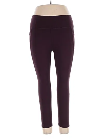 Pre-owned X By Gottex Active Pants In Burgundy