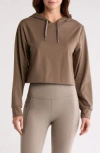 X By Gottex Cozy Hoodie In Olive Tree