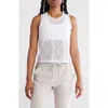 X By Gottex Lace Sleeveless Top In White
