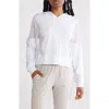 X By Gottex Lace Trim Hoodie In White