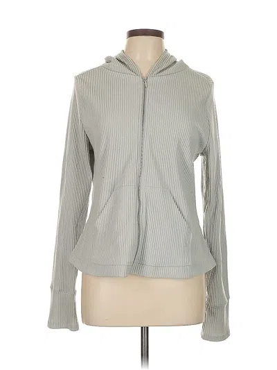 Pre-owned X By Gottex Long Sleeve Top Gray Cowl Neck Tops