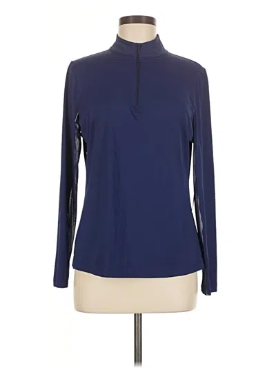 X By Gottex Long Sleeve Turtleneck In Blue