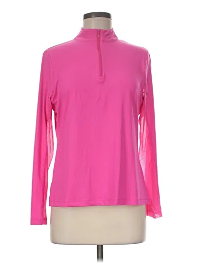 Pre-owned X By Gottex Long Sleeve Turtleneck In Pink