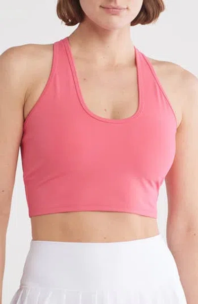X By Gottex Medium Impact Racerback Sports Bra In Watermelon