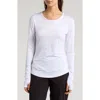 X By Gottex Mesh Back Long Sleeve T-shirt In White