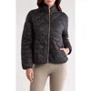 X By Gottex Onion Quilted Jacket In Black