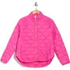 X By Gottex Onion Quilted Jacket In Hot Pink