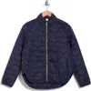 X By Gottex Onion Quilted Jacket In True Navy