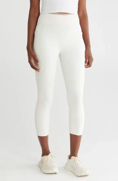 X By Gottex Pocket Capri Leggings In Beige
