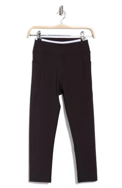 X By Gottex Pocket Capri Leggings In Black
