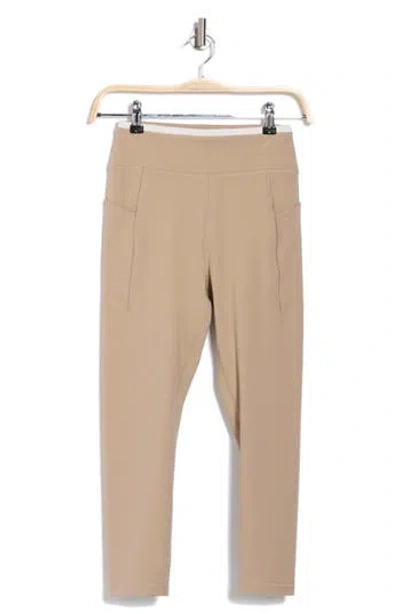 X By Gottex Pocket Capri Leggings In Gravel