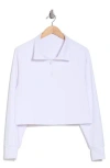 X By Gottex Quarter Zip Sweatshirt In White