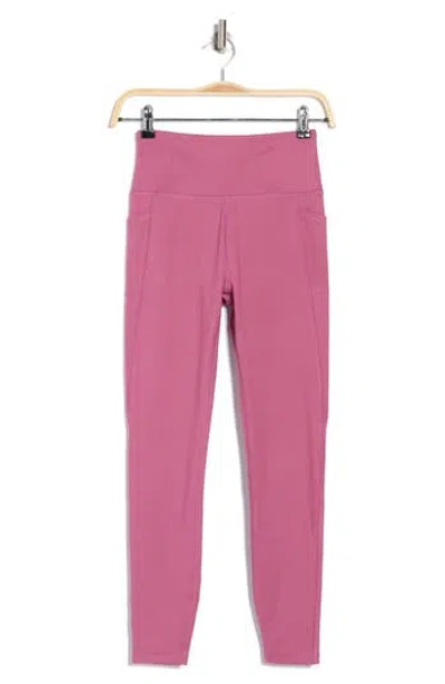 X By Gottex Rachel Pocket Ankle Leggings In Mulberry