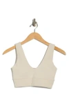 X By Gottex Rib Insert Activewear Bra In White