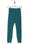 X By Gottex Rib Insert Activewear Leggings In Blue