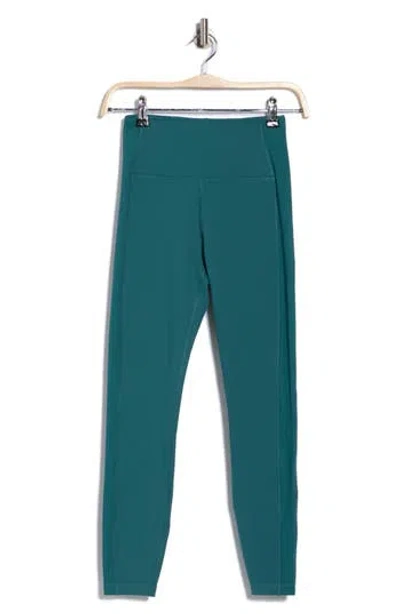 X By Gottex Rib Insert Activewear Leggings In Blue