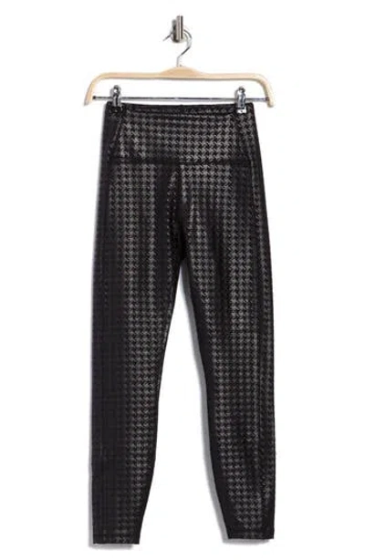 X By Gottex Rib Insert Activewear Leggings In Black