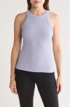 X By Gottex Rib Racer Tank In Lavender
